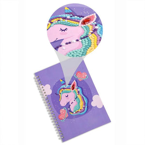 Cahier Diamond Painting Licorne Violet