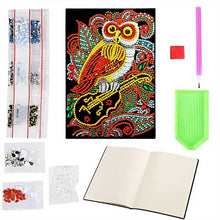 Charger l'image dans la galerie, Cahier Diamond Painting Hibou avec Violon