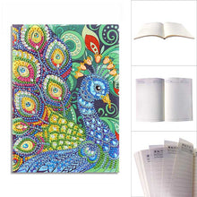 Charger l'image dans la galerie, Cahier Diamond Painting Paon
