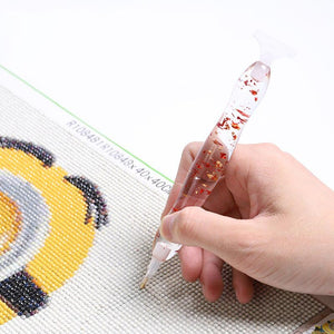 Stylo Premium Diamond Painting Ergonomique Feuille Dorée Accessoire