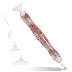 Stylo Premium Diamond Painting Ergonomique Feuille Dorée Accessoire