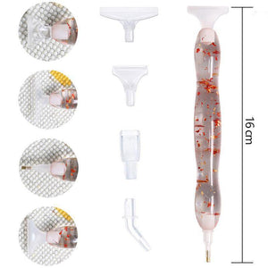 Stylo Premium Diamond Painting Ergonomique Feuille Dorée Accessoire