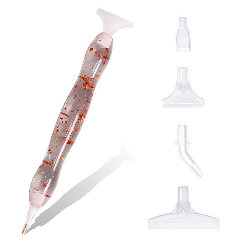 Stylo Premium Diamond Painting Ergonomique Feuille Dorée Accessoire