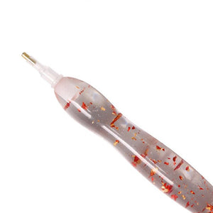 Stylo Premium Diamond Painting Ergonomique Feuille Dorée Accessoire