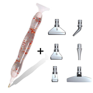 Stylo Premium Diamond Painting Ergonomique Feuille Dorée Accessoire