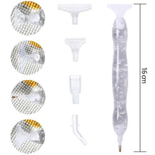 Charger l&#39;image dans la galerie, Stylo Premium Diamond Painting Ergonomique Feuille Argent Accessoire