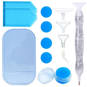 Stylo Premium Diamond Painting Ergonomique Feuille Argent Accessoire