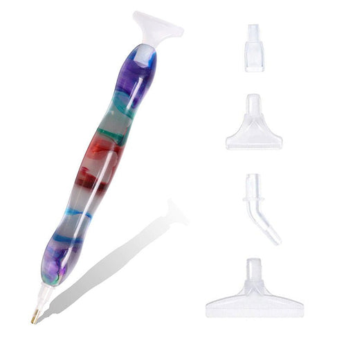 Stylo Premium Diamond Painting Ergonomique Violet/Rouge Accessoire