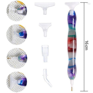 Stylo Premium Diamond Painting Ergonomique Violet/Rouge Accessoire