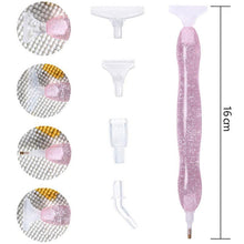 Charger l&#39;image dans la galerie, Stylo Premium Diamond Painting Ergonomique Paillettes Rose 5 Variantes