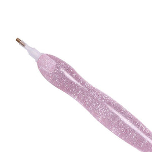 Stylo Premium Diamond Painting Ergonomique Paillettes Rose 5 Variantes