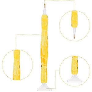 Stylo Premium Diamond Painting Ergonomique Vague Jaune