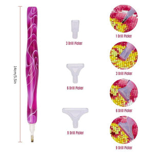Stylo Premium Diamond Painting Vagues Violet 5 Variantes