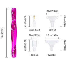Charger l&#39;image dans la galerie, Stylo Premium Diamond Painting Vagues Violet 5 Variantes