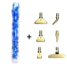 Charger l&#39;image dans la galerie, Stylo Premium Ergonomique Diamond Painting Fleurs Bleues 5 Variantes