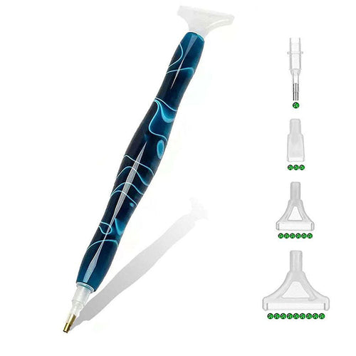 Stylo Premium Diamond Painting Ergonomique Bleu Foncé 5 Variantes
