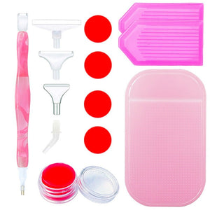 Stylo Premium Diamond Painting Vagues Rose 5 Variantes