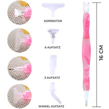 Charger l&#39;image dans la galerie, Stylo Premium Diamond Painting Vagues Rose 5 Variantes