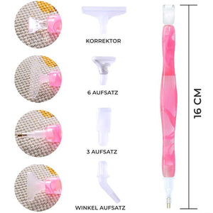 Stylo Premium Diamond Painting Vagues Rose 5 Variantes