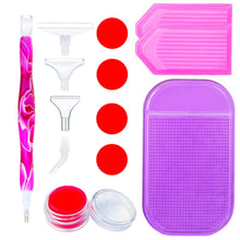 Charger l&#39;image dans la galerie, Stylo Premium Diamond Painting Vagues Violet 5 Variantes