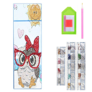 Porte-Stylo Diamond Painting Hibou