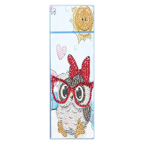 Porte-Stylo Diamond Painting Hibou