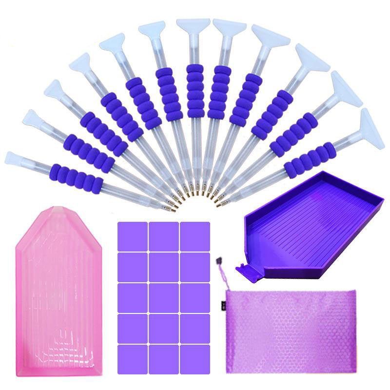 Ensemble d’Outils Professionnels Diamond Painting XL 54 Pièces Accessoires