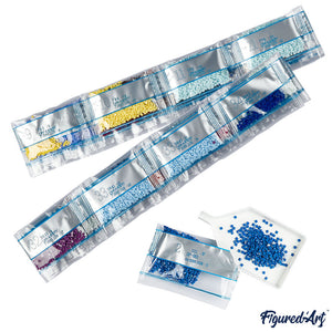 Broderie Diamant - Loup Coloré Abstrait