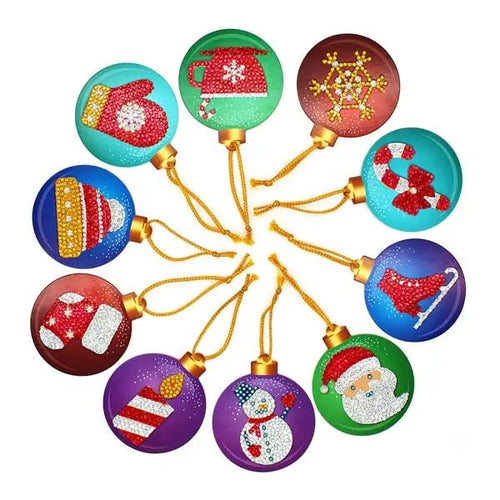 Pendentif de Sapin de Noël avec Ensemble de 10 pièces