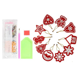 Pendentif de Sapin de Noël 10 pièces Ensemble