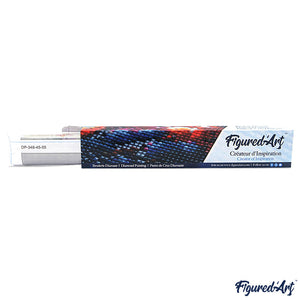 Broderie Diamant | Broderie Diamant - Cours deau en Forêt dAutomne | Broderie Paysages paysages | FiguredArt