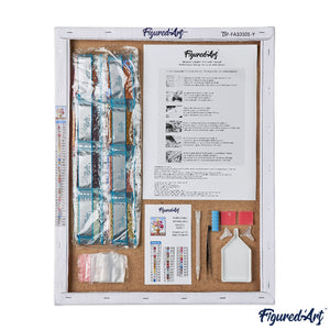Broderie Diamant - Rue Edinburgh 40x50cm toile tendue sur châssis