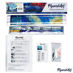 Broderie Diamant | Broderie Diamant - Montgolfières | Broderie Paysages paysages | FiguredArt