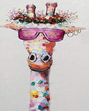 Charger l&#39;image dans la galerie, Peinture par numéros - Girafe Pop Art et Lunette