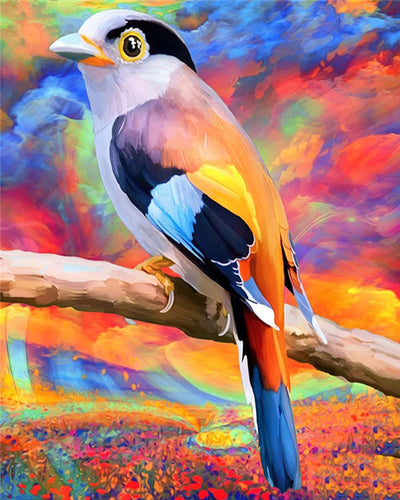 Peinture par numéros - Oiseau et Couleurs