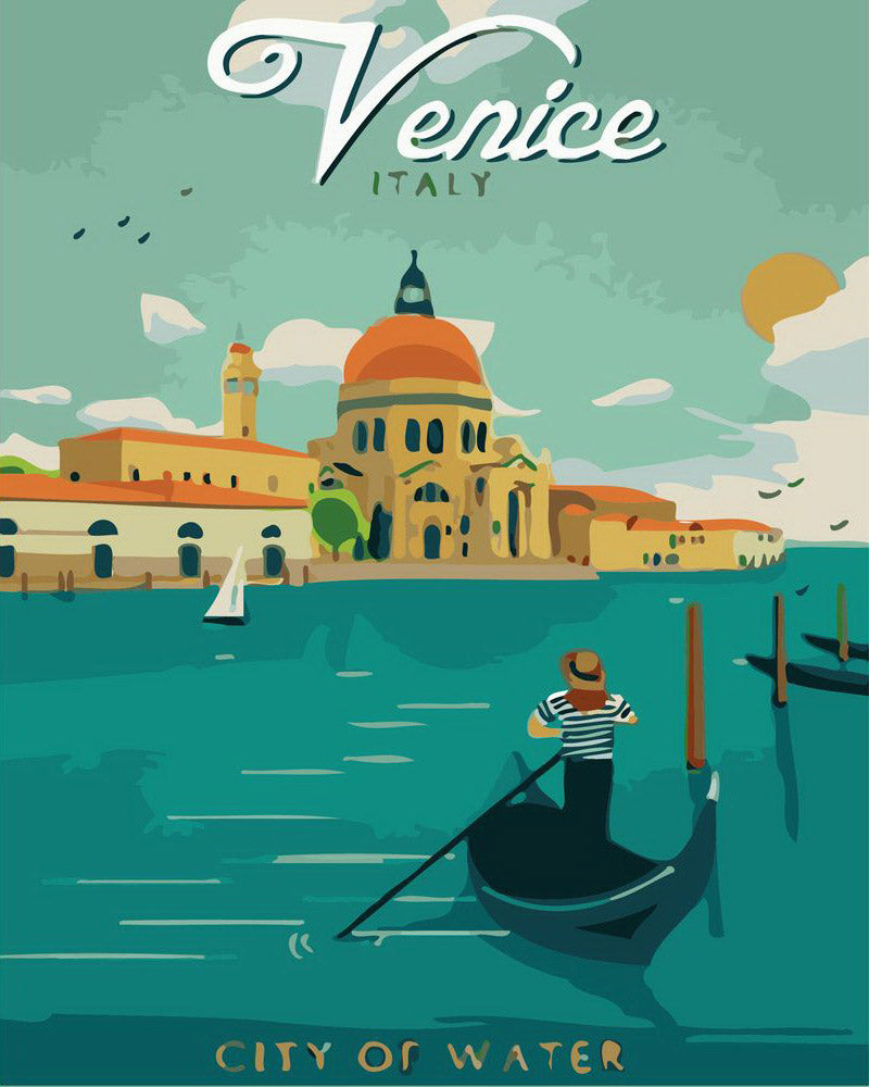 Peinture par numéros - Venise Vintage