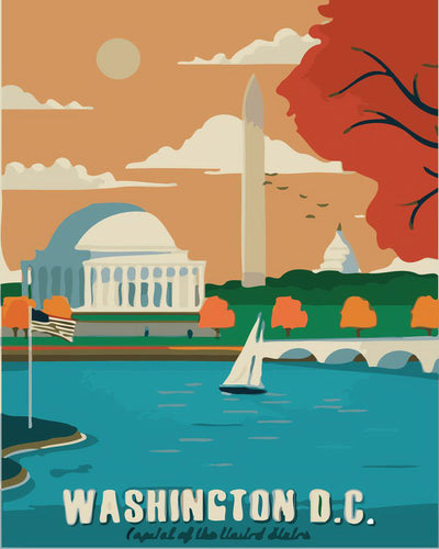 Peinture par numéros - Washington Vintage