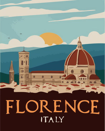 Peinture par numéros - Florence Vintage