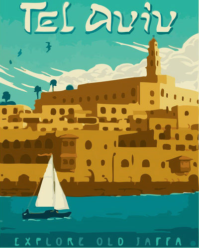 Peinture par numéros - Tel Aviv Vintage