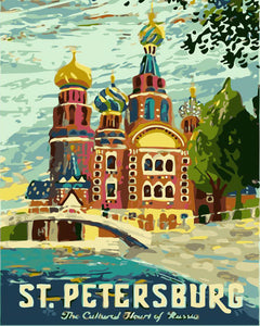 Peinture par numéros - Saint Petersbourg Vintage