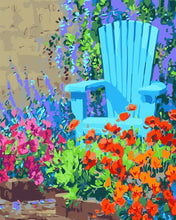 Charger l&#39;image dans la galerie, Peinture par numéros - Chaise au jardin