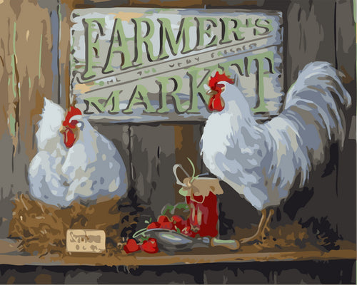 Des poules à la ferme