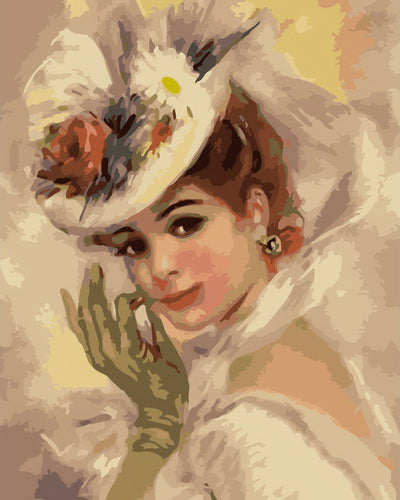 Peinture par numéros - Jeune Femme élégante