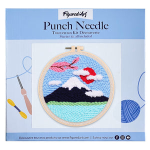 Punch Needle Le Mont Fuji et Cerisier