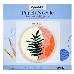 Punch Needle Feuille Variation 2