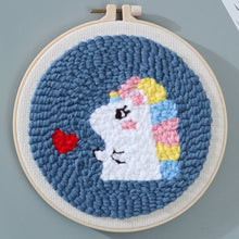 Charger l&#39;image dans la galerie, Punch Needle Petit Dragon mignon et coeur