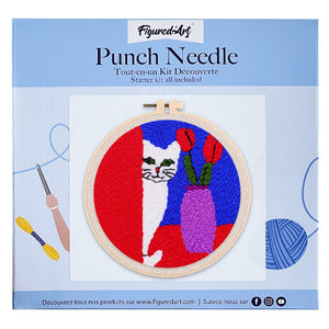 Punch Needle Chat curieux
