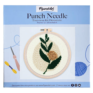 Punch Needle Branche fleurie