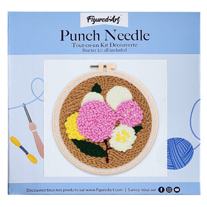 Punch Needle Bouquet de Fleurs
