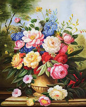 Charger l&#39;image dans la galerie, Broderie Point de Croix - Bouquet Multicolore